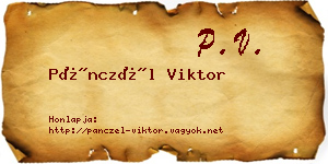 Pánczél Viktor névjegykártya